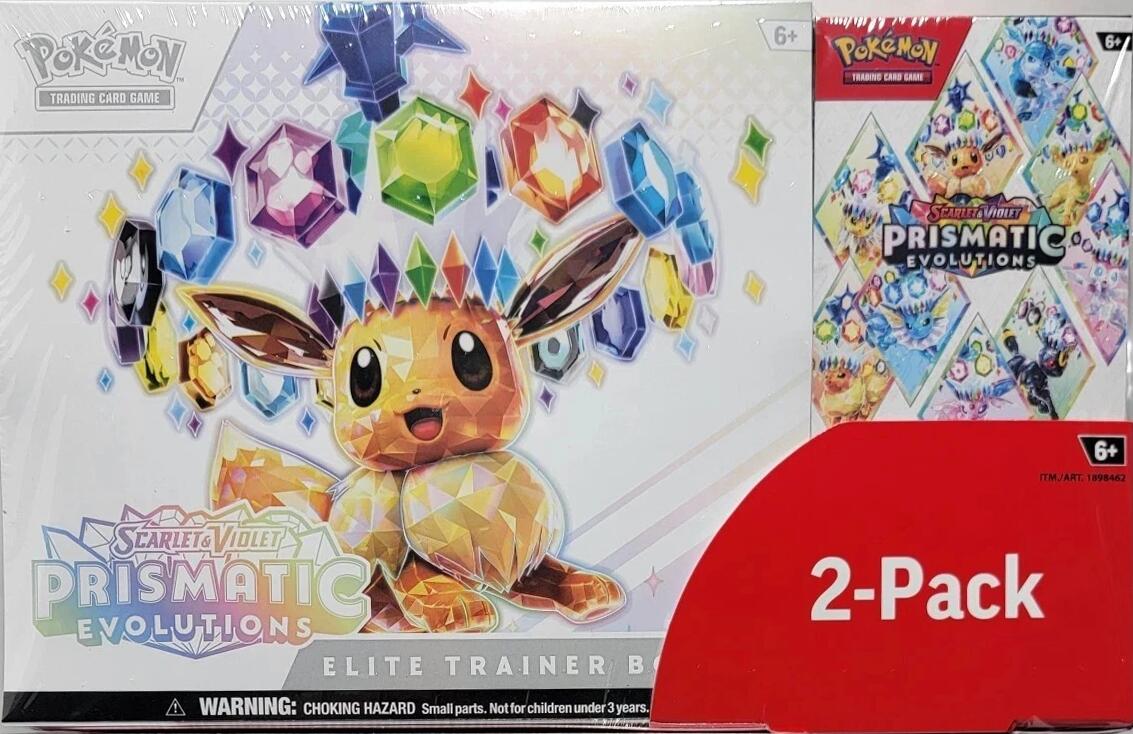 Pokemon - Costco Pokemon Prismatic Evolutions 2-Pack Trainer Box and Booster Bundle
